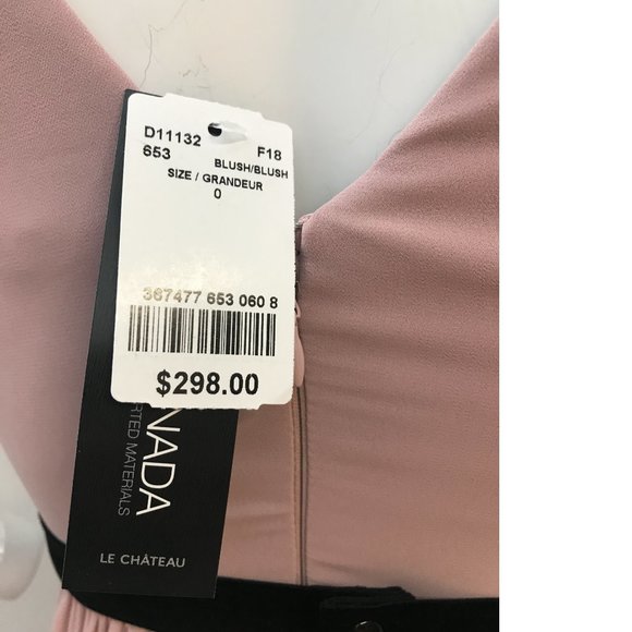 Le Chateau PLUS SIZE Dusty Rose Blush Pink Wedding Asymmetrical Summer Dress NWT - Picture 8 of 11